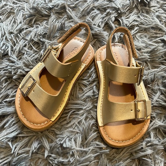 Gold Spring/Summer Sandals - Picture 1 of 3